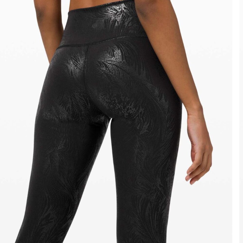 Lululemon sz 4 Wunder Under High-Rise Tight 28" FULL ON LUXTREME floral - Picture 1 of 10